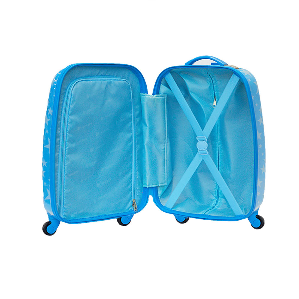 Alezar Kid's Travel Bag Blue (4 wheels) 18